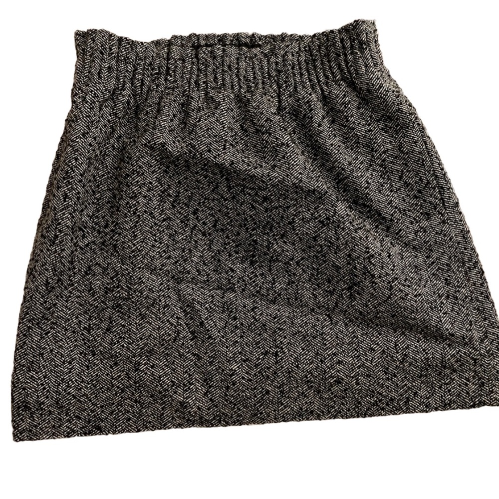 J.Crew Tweed Mini Skirt with Pockets - Size 6, Stretch Waistband
